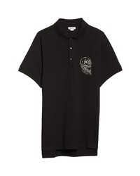 Alexander McQueen Skull Embroidery Oversize Polo In Black At Nordstrom
