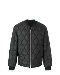 Black Embroidered Puffer Jacket