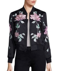 3x1 Wj Satin Collection Floral Embroidered Jacket