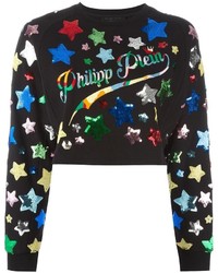 Philipp Plein Sequin Star Embroidered Sweatshirt