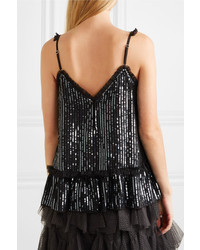 Needle & Thread Med Sequined Chiffon Camisole