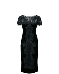 Marchesa Bead Embroidered Pencil Dress