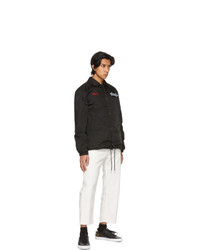 Givenchy Black Embroidered Patches Motel Windbreaker Jacket