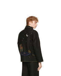 Bode Black Farm Souvenir Jacket