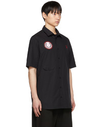 Raf Simons Black Fred Perry Edition Patch Shirt