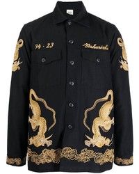 Maharishi Dragon Embroidery Short Sleeve Shirt