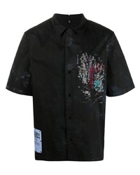 McQ Embroidered Design Short Sleeve Shirt