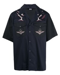 Diesel Embroidered Logo Bowling Shirt