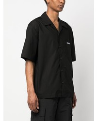 Off-White Embroidered Logo Cotton Shirt