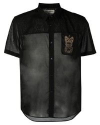 Saint Laurent Embroidered Semi Sheer Shirt