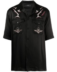 Diesel Embroidered Shortsleeved Blowing Shirt