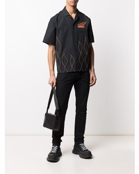 DSQUARED2 Flame Embroidered Short Sleeved Shirt