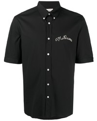 Alexander McQueen Logo Embroidered Button Down Shirt