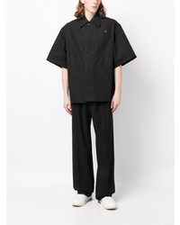 Off-White Logo Embroidered Cotton Shirt