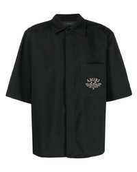 Amiri Logo Embroidered Short Sleeved Shirt