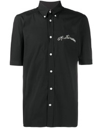 Alexander McQueen Short Sleeve Embroidered Logo Shirt