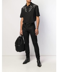 Saint Laurent Western Style Embroidered Shirt