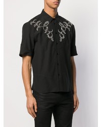 Saint Laurent Western Style Embroidered Shirt
