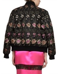 Givenchy Floral Embroidered Bomber Jacket