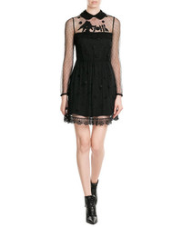 RED Valentino Red Valentino Dress With Embroidered Point Desprit