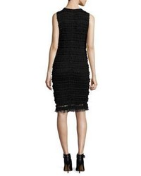 Givenchy Ruffle Embroidered Silk Dress