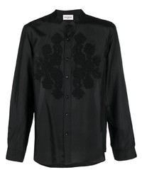 P.A.R.O.S.H. Camicia Embroidered Long Sleeve Silk Shirt
