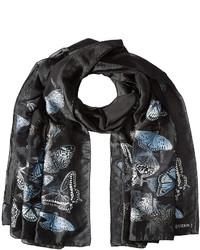 Alexander McQueen Butterfly Embroidered Scarf With Silk