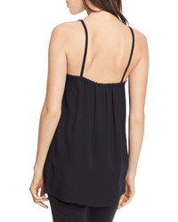 Vince Embroidered Silk Camisole Top