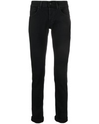 Dondup Logo Embroidered Mid Rise Skinny Jeans
