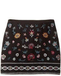 Ella Moss Girl Kera Ponte Skirt With Embroidery Girls Skirt