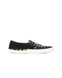 Figue Bead Embroidered Slip On Sneakers