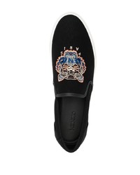 Kenzo Tiger Embroidered Low Top Sneakers