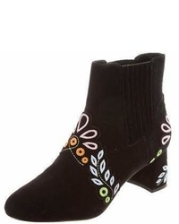 Sophia Webster Embroidered Ankle Boots