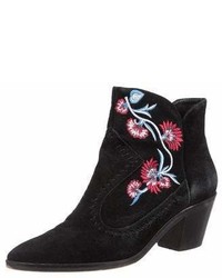 Rebecca Minkoff Embroidered Suede Ankle Boots