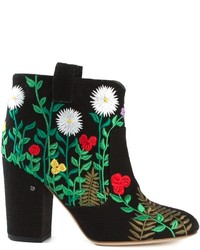 Laurence Dacade Embroidered Ankle Boots