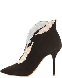 Webster Sophia Tia Embroidered Suede Bootie