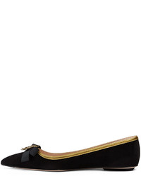 Gucci Moody Suede Bee Flat Black