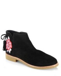 Kate Spade New York Embroidered Suede Boots