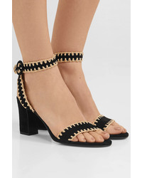 Tabitha Simmons Leticia Stitched Suede Sandals