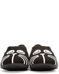 Marc by Marc Jacobs Black White Suede Rue Loafers