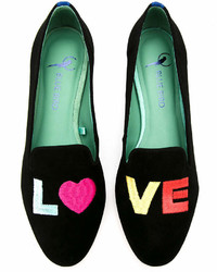 Blue Bird Shoes Suede Love Colors Loafers