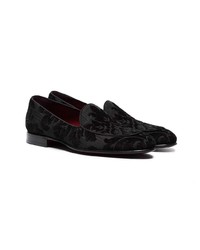 Dolce & Gabbana Brocade Embroidered Loafers