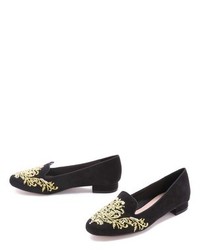 Kurt Geiger Carvela Embroidered Smoking Slippers