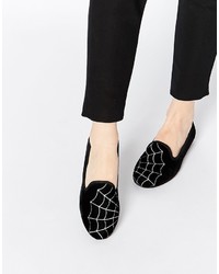 Asos Collection Legacy Halloween Cobweb Slippers