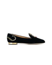 Charlotte Olympia Embellished Leopard Loafers