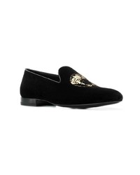 Versace Embroidered Loafers