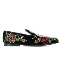 Dolce & Gabbana Flocked Loafers