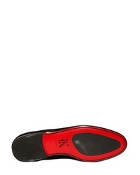 Insignia Embroidered Suede Loafers