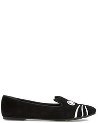 Marc by Marc Jacobs Rue Suede Smoking Flat