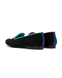 Blue Bird Shoes Suede Peace Color Loafers